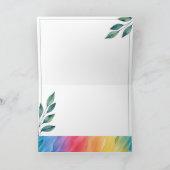 Glückwünsche zur Konfirmation/Kommunion Regenbogen Notitiekaartje (Binnen)