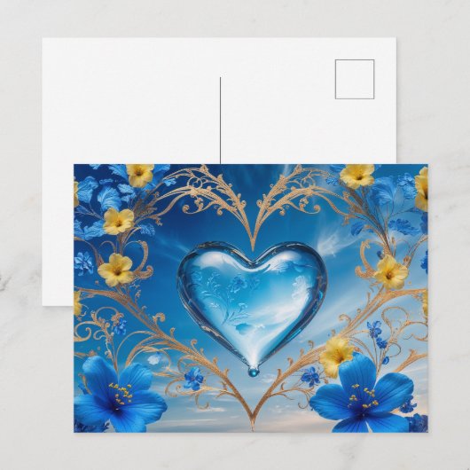 Glückwunschkarte Briefkaart (Voorkant / Achterkant)