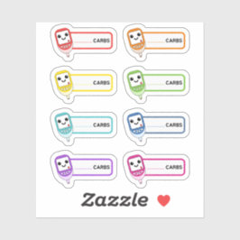 Glucometer Carb Tracker Diabetische herinneringsla Sticker