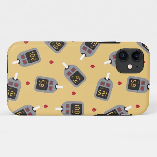 glucometer Case-Mate iPhone case (Achterkant (horizontaal))