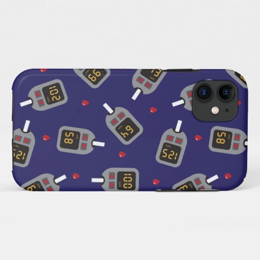 glucometer Case-Mate iPhone case (Achterkant (horizontaal))