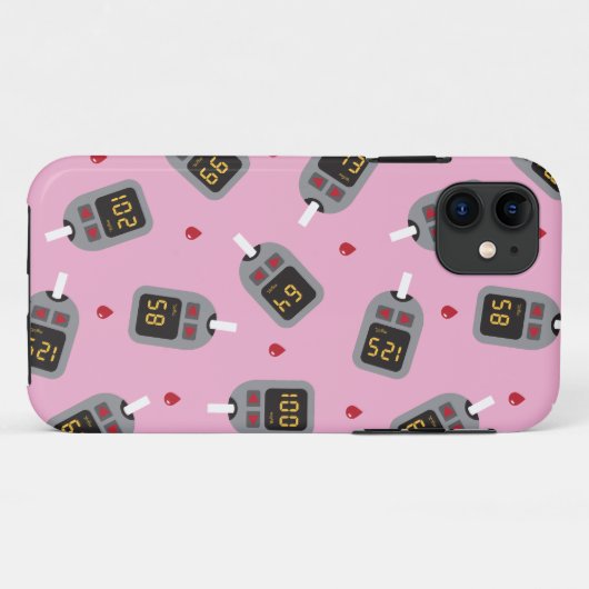 glucometer Case-Mate iPhone case (Achterkant (horizontaal))
