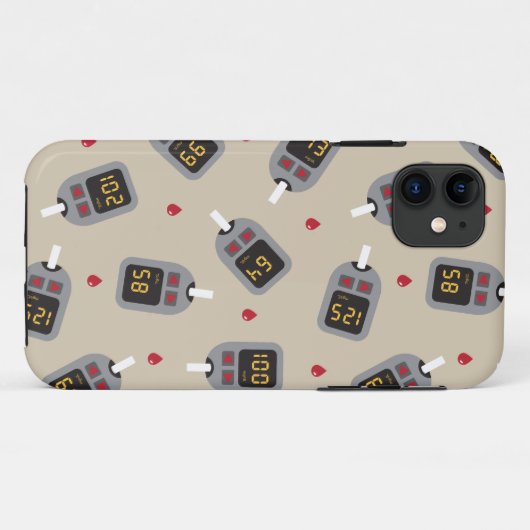glucometer Case-Mate iPhone case (Achterkant (horizontaal))