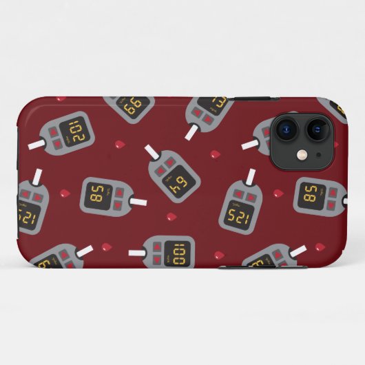 glucometer Case-Mate iPhone case (Achterkant (horizontaal))