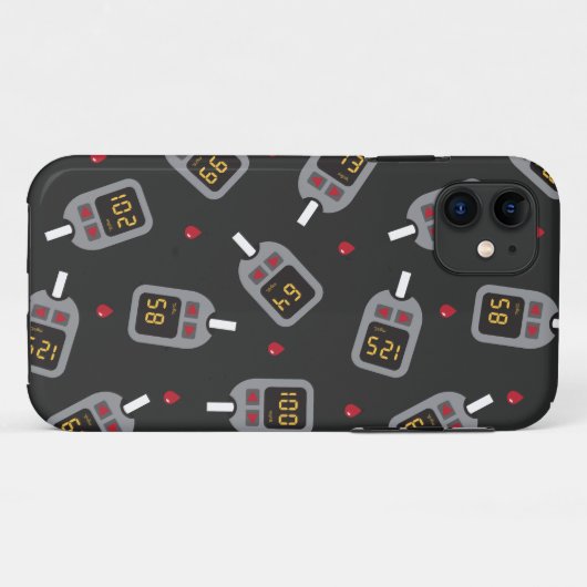 glucometer Case-Mate iPhone case (Achterkant (horizontaal))