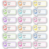 Glucometer Suiker Tracker Diabetische Tracker Labe Sticker (Voorkant)