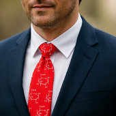 Glucose Molecuul Chemie Wetenschap Thema Rood Stropdas