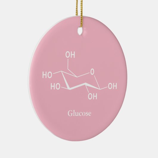 Glucose Suiker Chemie Wetenschap Cool Keramisch Ornament (Rechts)