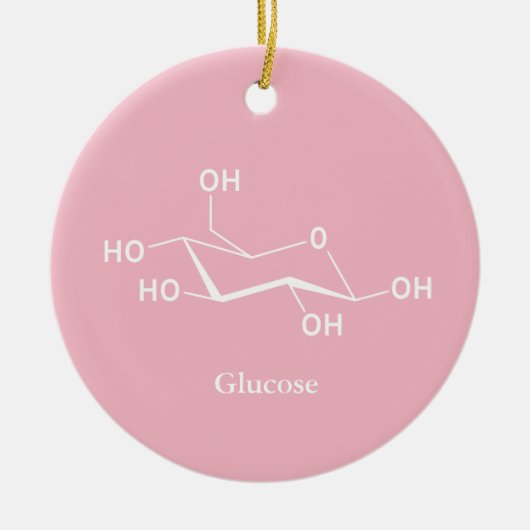 Glucose Suiker Chemie Wetenschap Cool Keramisch Ornament (Voorkant)
