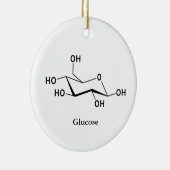 Glucose Suiker Molecuul Chemie Wetenschap Cool Keramisch Ornament (Rechts)