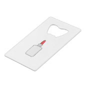 Glue Creditkaart Flessenopener (Voorkant Gekanteld)
