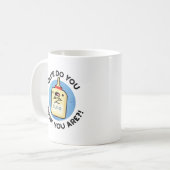 Glue, denk je dat je grappig bent? koffiemok (Voorkant links)