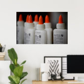 Glue flessen poster (Thuiskantoor)