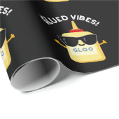 Glued Vibes Funny Glue Pun Dark BG Cadeaupapier (Rol Hoek)
