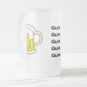 Glug GlugGlugGlug Glug Matglas Bierpul (Voorkant links)