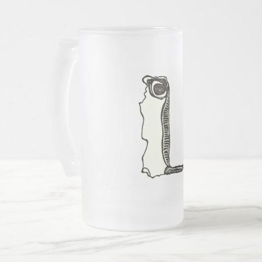 Glug Matglas Bierpul (Voorkant links)