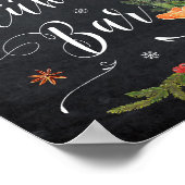 Gluhwein bar winter kerst bruiloft bord poster (Hoek)