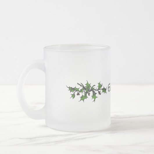 Glühwein Mulled Wine Frosted Glass Mok (Links)