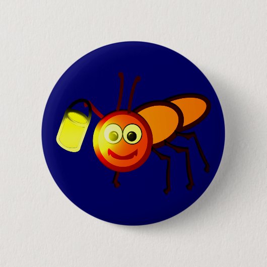 Glühwürmchen firefly firebug ronde button 5,7 cm (Voorkant)