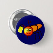 Glühwürmchen firefly firebug ronde button 5,7 cm (Voorkant /achterkant)