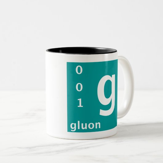 Gluon (linkshandig) tweekleurige koffiemok (Voorkant rechts)