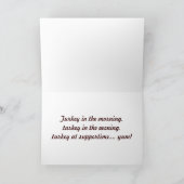 Gluren-a-Turkije - het nieuwe spel van het katje Feestdagen Kaart (Binnen)