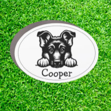 gluren duitse shepard puppy