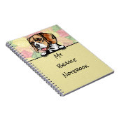 gluren schattig beagle notitieboek (Rechterzijde)