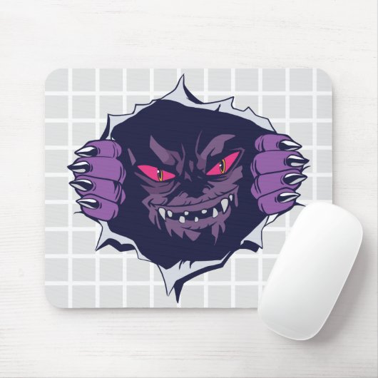 Glurend Monster Raster Muismat (Met muis)