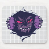 Glurend Monster Raster Muismat (Voorkant)