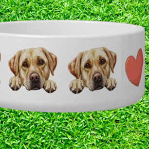 Glurende gouden labrador Aanpassen thema Voerbakje