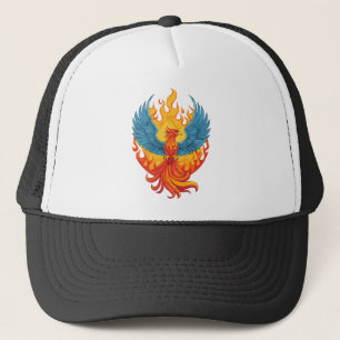 Glurende mythologische Fantasy Feniks Vogel Trucker Pet