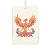 Glurende mythologische Fantasy Phoenix-vogel Luchtverfrisser (Achterkant)
