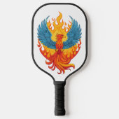 Glurende mythologische Fantasy Phoenix-vogel Pickleball Paddle (Voorkant)