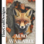 Glurende Vos Herfstbladeren Ephemera BK4 Decoupage Tissuepapier