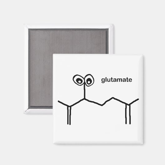 Glutamaat Magnet (Voorkant / Achterkant)