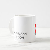 glutaminezuur koffiemok (Voorkant links)