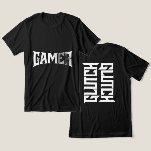 GLUTCH – Scherp competitief gaming typografie T-sh Tri-Blend Shirt