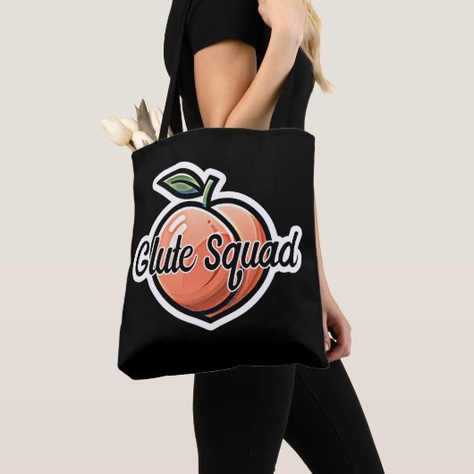 Glute Squad Peach Fitness Workout Tote Bag (Dichtbij)