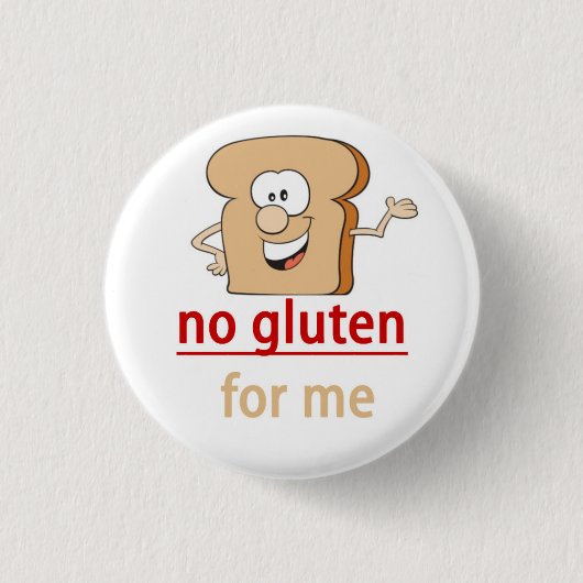 Gluten Allergy Alert Ronde Button 3,2 Cm (Voorkant)
