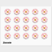 Gluten Allergy Ronde Sticker (Vel)