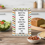 Gluten Dairy Sugar Soy Carb Free Funny Birthday Kaart<br><div class="desc">Dit ontwerp is gemaakt met behulp van digitale kunst. Het kan in het gebied worden aangepast door de klik aan te passen en de naam, initialen of woorden aan te passen. U kunt de tekstkleur en de stijl ook veranderen of de tekst voor een slechts ontwerp van het afbeelding schrappen....</div>