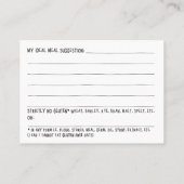 Gluten Dodger's mijnbouwkaart Visitekaartje (Achterkant)