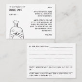 Gluten Dodger's mijnbouwkaart Visitekaartje (Voorkant / Achterkant)