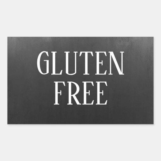 Gluten Free Allergy Safe  Craft Rechthoekige Sticker (Voorkant)