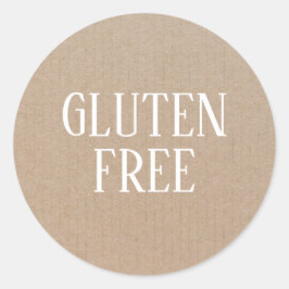 Gluten Free Allergy Safe Culary Ronde Sticker