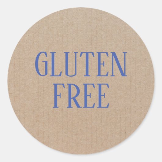Gluten Free Allergy Safe Culary Ronde Sticker (Voorkant)