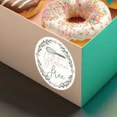 Gluten Free Bakery Whisk & Wreater Pink & Green Ronde Sticker