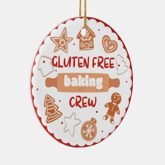Gluten Free Baking Crew Keramisch Ornament (Rechts)