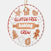 Gluten Free Baking Crew Keramisch Ornament (Links)
